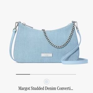 NWT Kate Spade Margot Light Blue Chain Shoulder Bag